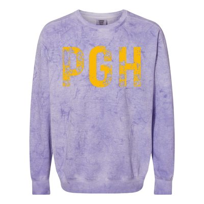 Pittsburgh Pennsylvania Steel City 412 Home Pride Colorblast Crewneck Sweatshirt