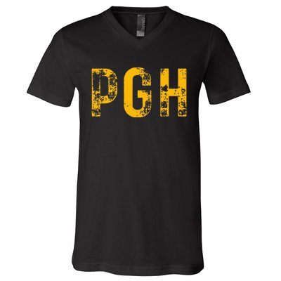 Pittsburgh Pennsylvania Steel City 412 Home Pride V-Neck T-Shirt