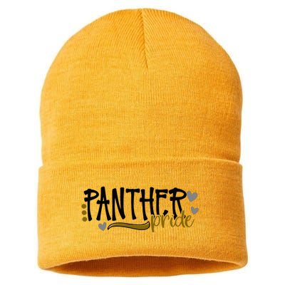 Panther Pride School Sports Fan Team Spirit Sustainable Knit Beanie