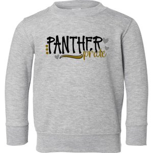 Panther Pride School Sports Fan Team Spirit Toddler Sweatshirt