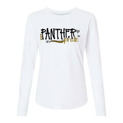 Panther Pride School Sports Fan Team Spirit Womens Cotton Relaxed Long Sleeve T-Shirt