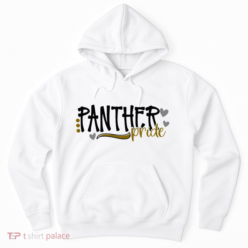 Panther Pride School Sports Fan Team Spirit Hoodie