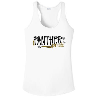 Panther Pride School Sports Fan Team Spirit Ladies PosiCharge Competitor Racerback Tank