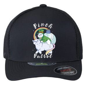 Pinch Patrol St Patricks Day Cats Green Saint Patrick's Day Gift Flexfit Unipanel Trucker Cap