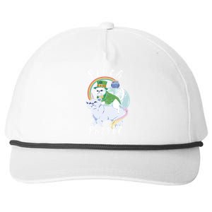 Pinch Patrol St Patricks Day Cats Green Saint Patrick's Day Gift Snapback Five-Panel Rope Hat