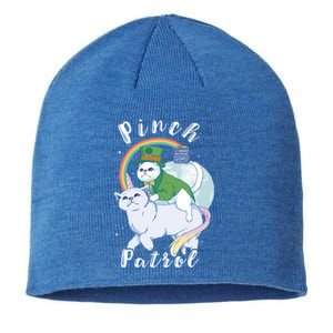 Pinch Patrol St Patricks Day Cats Green Saint Patrick's Day Gift Sustainable Beanie