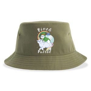 Pinch Patrol St Patricks Day Cats Green Saint Patrick's Day Gift Sustainable Bucket Hat