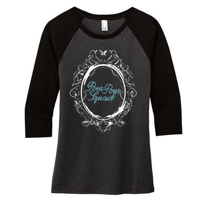 Pom Pom Squad Mirror Women's Tri-Blend 3/4-Sleeve Raglan Shirt