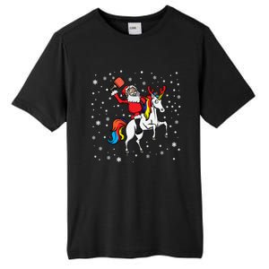 Pickleball Player Santa Claus Pickleball Paddle Christmas Gift Tall Fusion ChromaSoft Performance T-Shirt