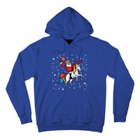 Pickleball Player Santa Claus Pickleball Paddle Christmas Gift Hoodie