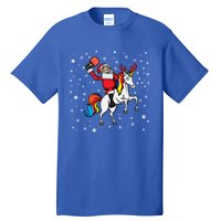 Pickleball Player Santa Claus Pickleball Paddle Christmas Gift Tall T-Shirt