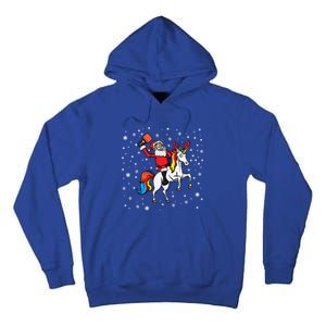 Pickleball Player Santa Claus Pickleball Paddle Christmas Gift Tall Hoodie