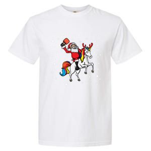 Pickleball Player Santa Claus Pickleball Paddle Christmas Gift Garment-Dyed Heavyweight T-Shirt