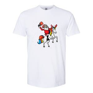 Pickleball Player Santa Claus Pickleball Paddle Christmas Gift Softstyle CVC T-Shirt