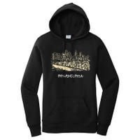 Philadelphia Pennsylvania Skyline Panorama Women's Pullover Hoodie