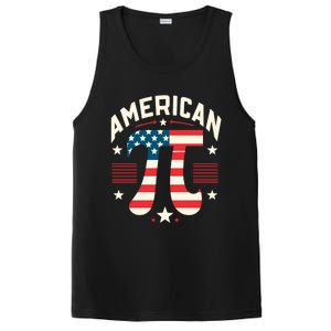 Patriotic Pi Symbol Usa American Flag Pi Day Math Teacher Gift PosiCharge Competitor Tank