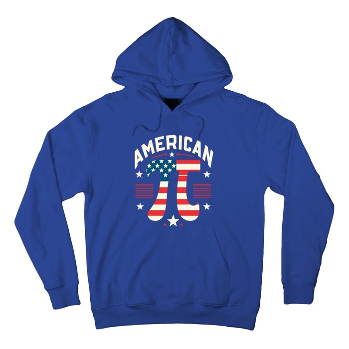 Patriotic Pi Symbol Usa American Flag Pi Day Math Teacher Gift Hoodie