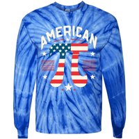 Patriotic Pi Symbol Usa American Flag Pi Day Math Teacher Gift Tie-Dye Long Sleeve Shirt