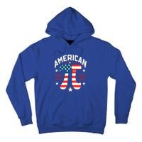 Patriotic Pi Symbol Usa American Flag Pi Day Math Teacher Gift Tall Hoodie