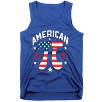 Patriotic Pi Symbol Usa American Flag Pi Day Math Teacher Gift Tank Top