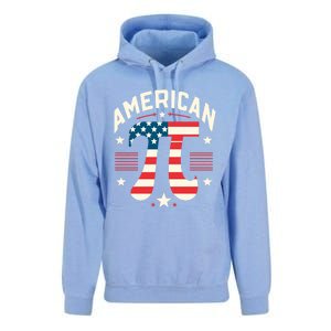 Patriotic Pi Symbol Usa American Flag Pi Day Math Teacher Gift Unisex Surf Hoodie