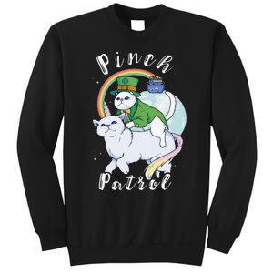 Pinch Patrol St Patricks Day Cats Green Saint Patrick's Day Sweatshirt