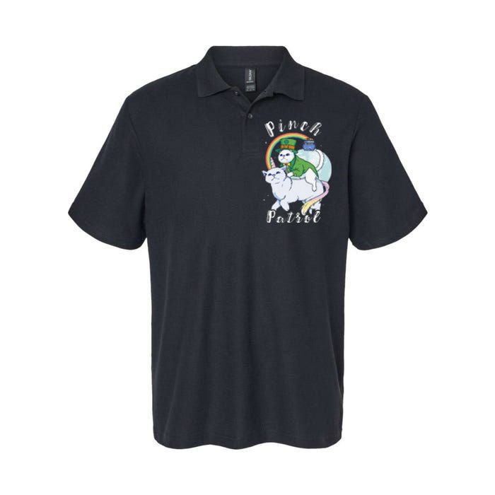 Pinch Patrol St Patricks Day Cats Green Saint Patrick's Day Softstyle Adult Sport Polo