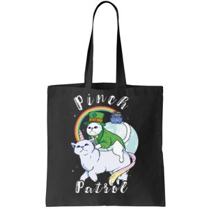 Pinch Patrol St Patricks Day Cats Green Saint Patrick's Day Tote Bag