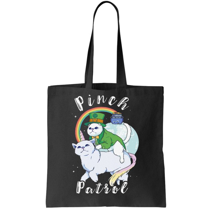 Pinch Patrol St Patricks Day Cats Green Saint Patrick's Day Tote Bag