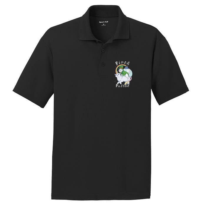 Pinch Patrol St Patricks Day Cats Green Saint Patrick's Day PosiCharge RacerMesh Polo