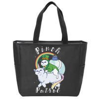 Pinch Patrol St Patricks Day Cats Green Saint Patrick's Day Zip Tote Bag