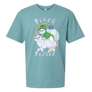 Pinch Patrol St Patricks Day Cats Green Saint Patrick's Day Sueded Cloud Jersey T-Shirt