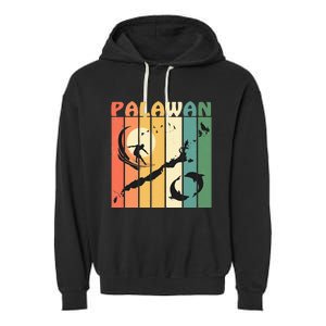 Philippines Palawan Surfing Garment-Dyed Fleece Hoodie