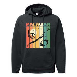 Philippines Palawan Surfing Performance Fleece Hoodie