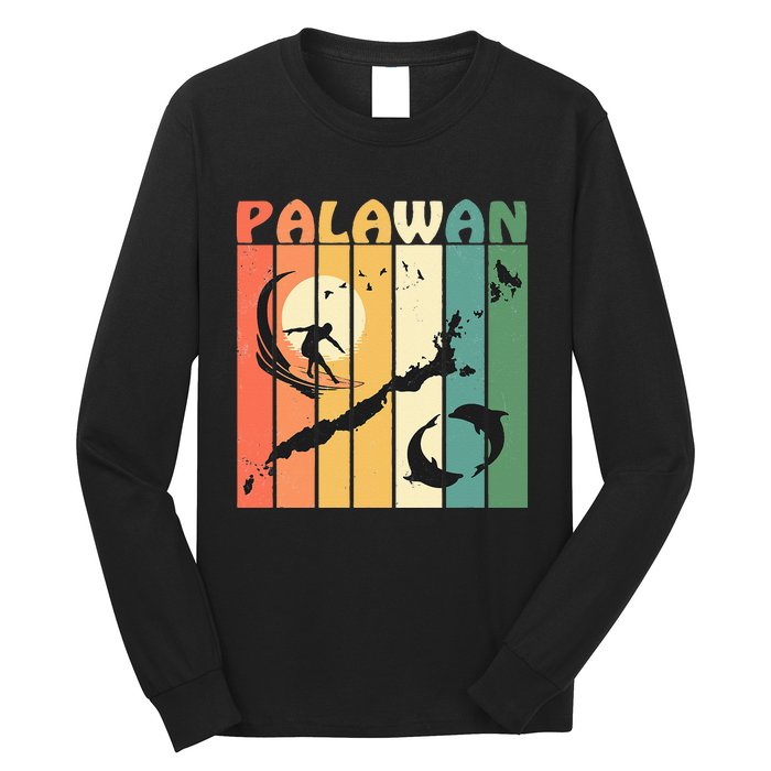 Philippines Palawan Surfing Long Sleeve Shirt