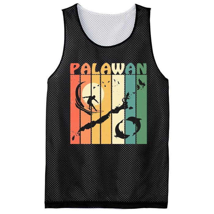 Philippines Palawan Surfing Mesh Reversible Basketball Jersey Tank