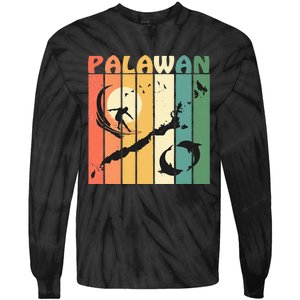 Philippines Palawan Surfing Tie-Dye Long Sleeve Shirt