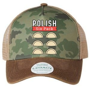 Polish Pierogi Six Pack Funny Abs Gym Design Gift Legacy Tie Dye Trucker Hat