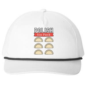 Polish Pierogi Six Pack Funny Abs Gym Design Gift Snapback Five-Panel Rope Hat