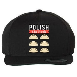 Polish Pierogi Six Pack Funny Abs Gym Design Gift Wool Snapback Cap