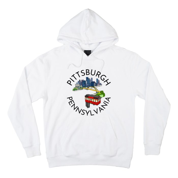 Pittsburgh Pennsylvania Steel City Skyline Bridge 412 Hoodie