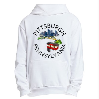 Pittsburgh Pennsylvania Steel City Skyline Bridge 412 Urban Pullover Hoodie