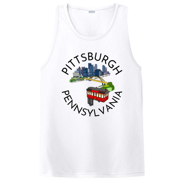 Pittsburgh Pennsylvania Steel City Skyline Bridge 412 PosiCharge Competitor Tank