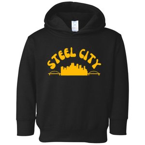 Pittsburgh Pennsylvania Sl City Skyline Bridges Retro Toddler Hoodie