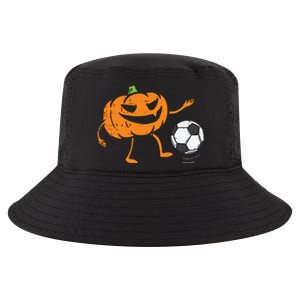 Pumpkin Playing Soccer Football Halloween Costume Sports Cool Comfort Performance Bucket Hat