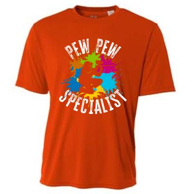 Pew Pew Specialist Shooting Paintball Gift Cooling Performance Crew T-Shirt