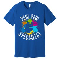 Pew Pew Specialist Shooting Paintball Gift Premium T-Shirt