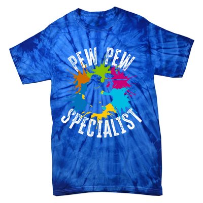 Pew Pew Specialist Shooting Paintball Gift Tie-Dye T-Shirt