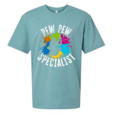 Pew Pew Specialist Shooting Paintball Gift Sueded Cloud Jersey T-Shirt