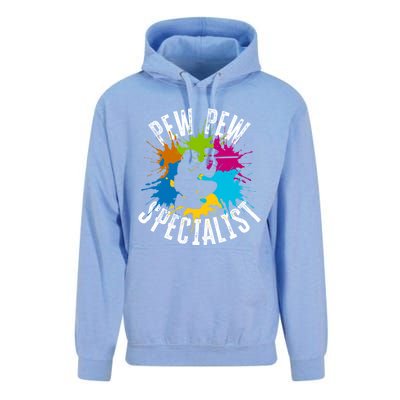 Pew Pew Specialist Shooting Paintball Gift Unisex Surf Hoodie